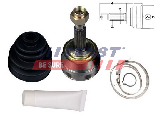 Joint Kit, drive shaft - FT25002K FAST