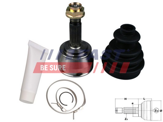 Joint Kit, drive shaft - FT25065K FAST