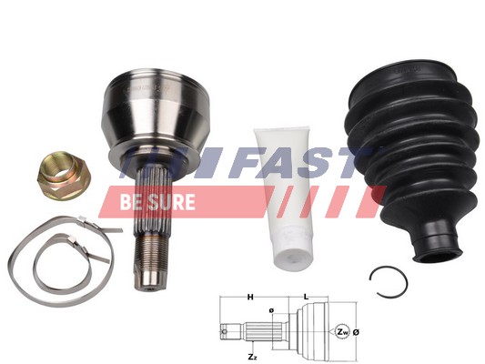 Joint Kit, drive shaft - FT25072K FAST