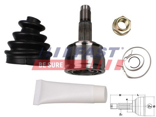 Joint Kit, drive shaft - FT25073K FAST