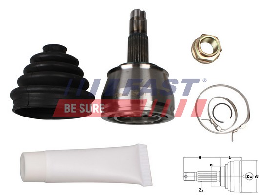 Kit giunti, Semiasse - FT25086K FAST