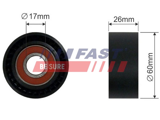 Rullo tenditore, Cinghia Poly-V - FT44565 FAST