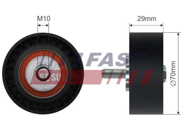 Galoppino/Guidacinghia, Cinghia Poly-V - FT44575 FAST