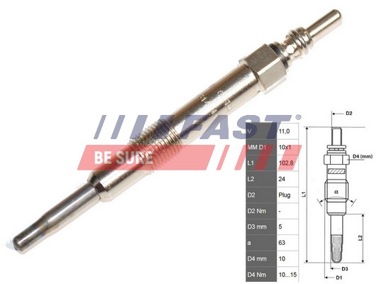 Glow Plug - FT82703 FAST