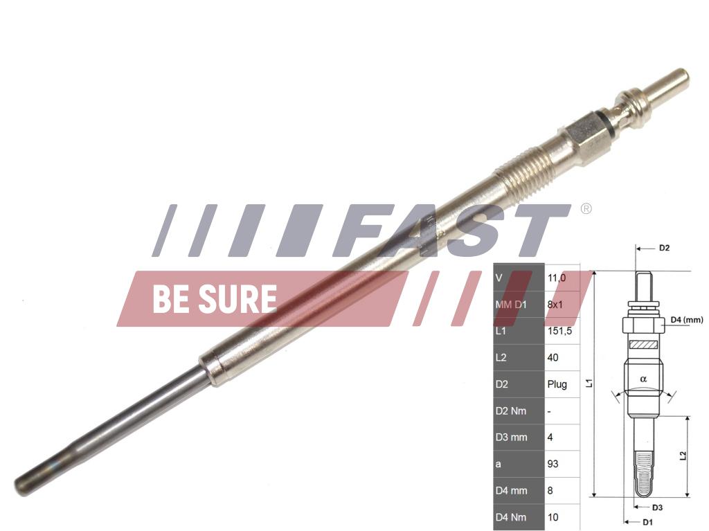 Glow Plug - FT82706 FAST