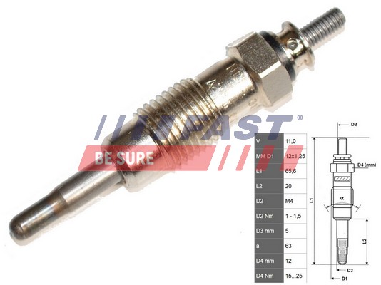 Glow Plug - FT82722 FAST