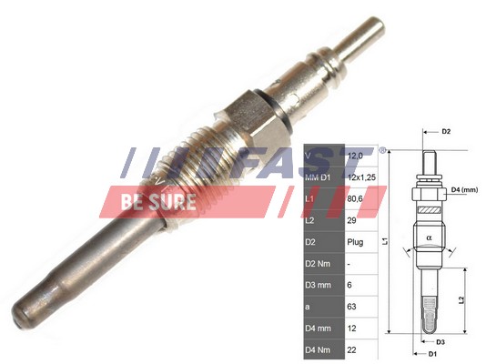 Glow Plug - FT82725 FAST