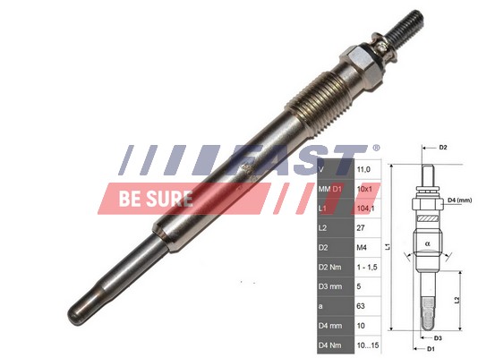 Glow Plug - FT82732 FAST