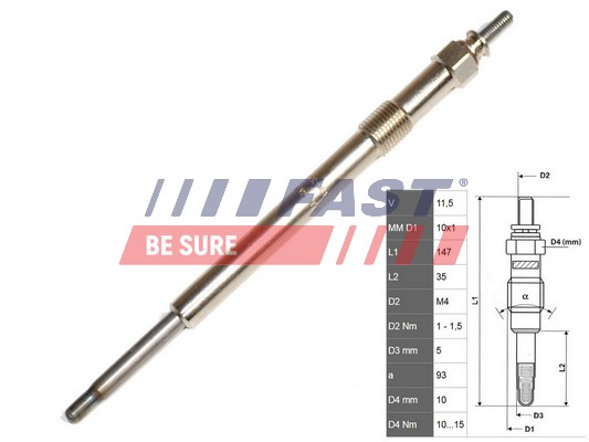 Glow Plug - FT82736 FAST