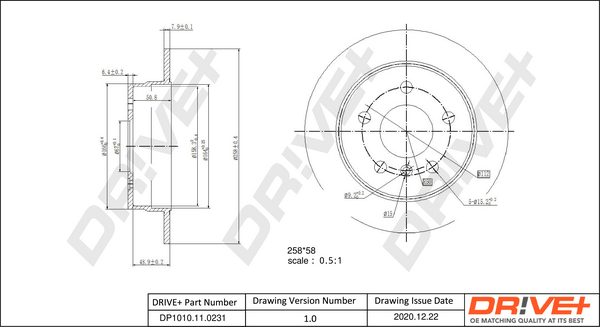 Brake Disc - DP1010.11.0231 Dr!ve+
