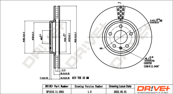 Discofreno - DP1010.11.0561 Dr!ve+