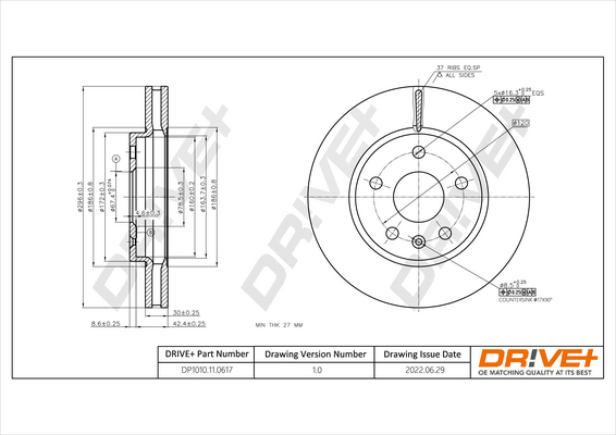Discofreno - DP1010.11.0617 Dr!ve+
