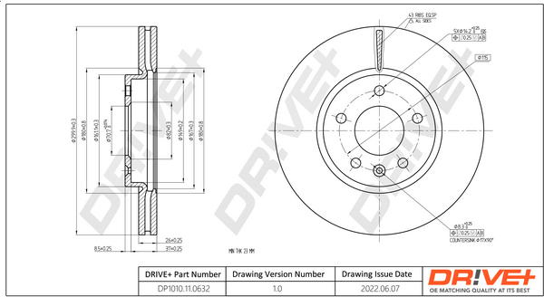 Discofreno - DP1010.11.0632 Dr!ve+