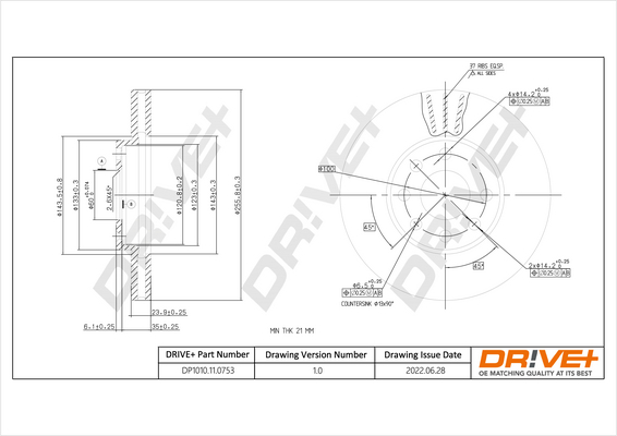 Discofreno - DP1010.11.0753 Dr!ve+