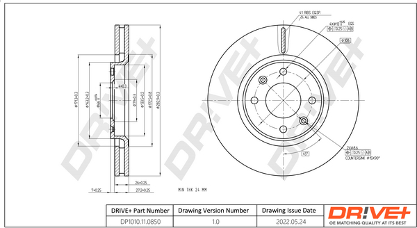 Discofreno - DP1010.11.0850 Dr!ve+