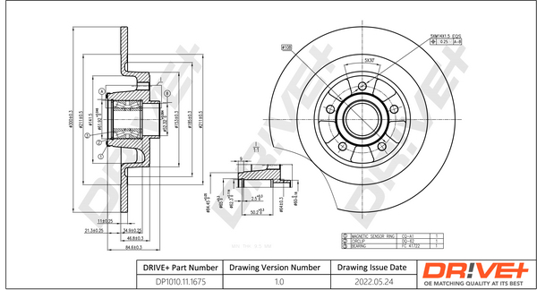 Brake Disc - DP1010.11.1675 Dr!ve+