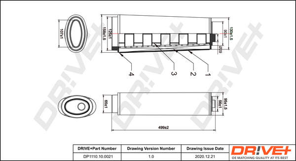 Luftfilter - DP1110.10.0021 Dr!ve+