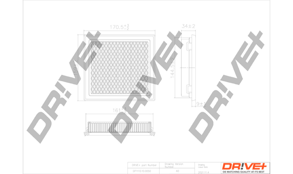 Air Filter - DP1110.10.0050 Dr!ve+