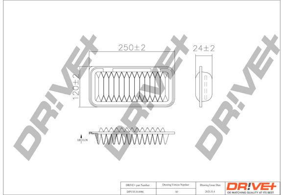 Air Filter - DP1110.10.0086 Dr!ve+