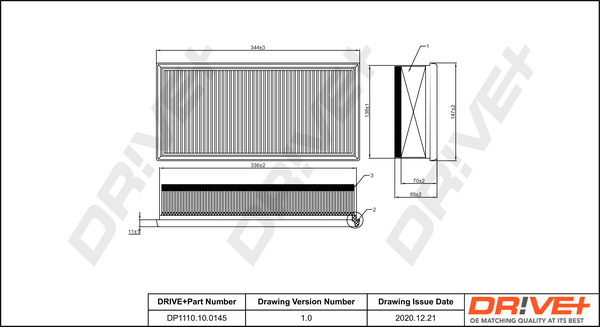 Air Filter - DP1110.10.0145 Dr!ve+