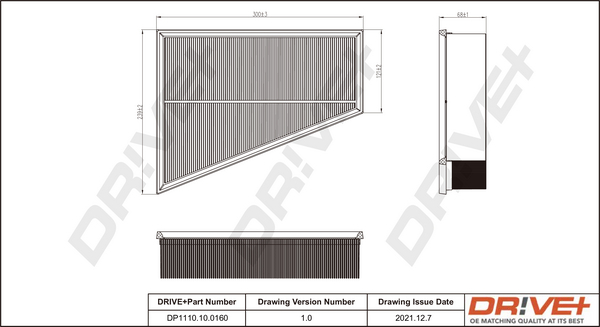 oro filtras - DP1110.10.0160 Dr!ve+