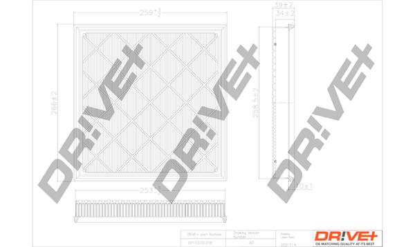 Air Filter - DP1110.10.0191 Dr!ve+