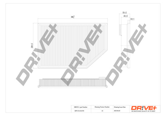 Filtro aria - DP1110.10.0194 Dr!ve+