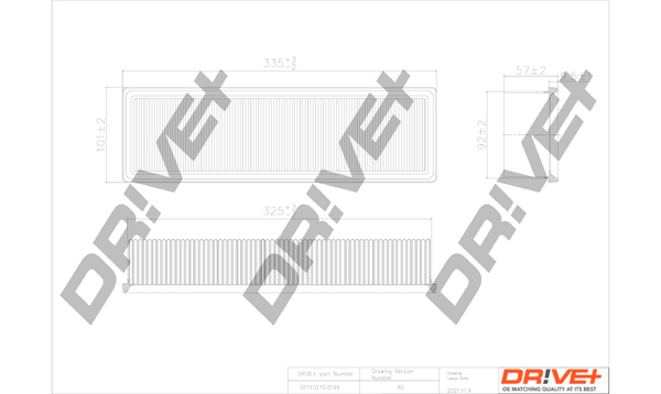 Air Filter - DP1110.10.0199 Dr!ve+