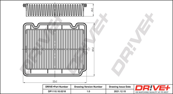 Air Filter - DP1110.10.0218 Dr!ve+