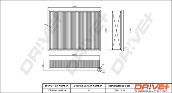 Air Filter - DP1110.10.0219 Dr!ve+