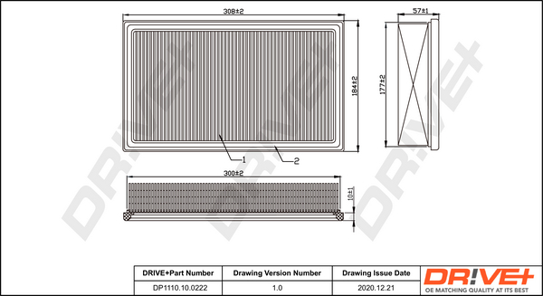Air Filter - DP1110.10.0222 Dr!ve+