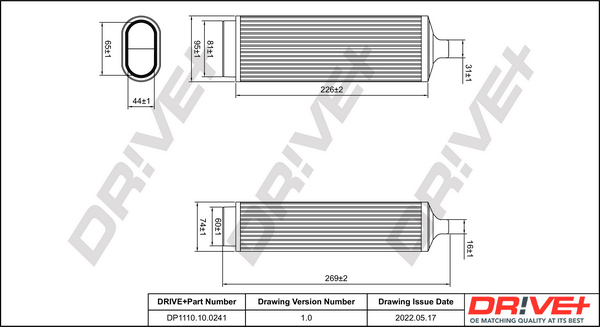 Air Filter - DP1110.10.0241 Dr!ve+