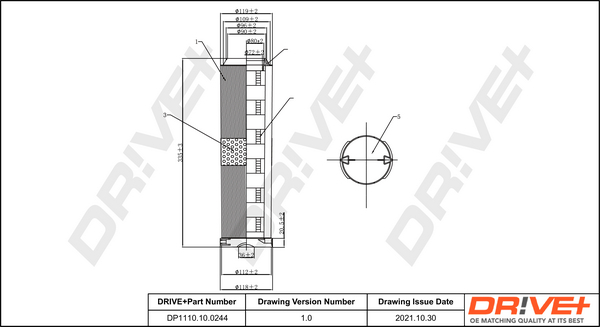 Air Filter - DP1110.10.0244 Dr!ve+
