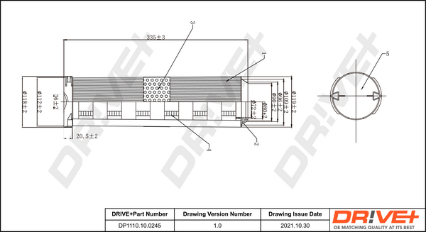Air Filter - DP1110.10.0245 Dr!ve+