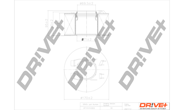 Air Filter - DP1110.10.0253 Dr!ve+
