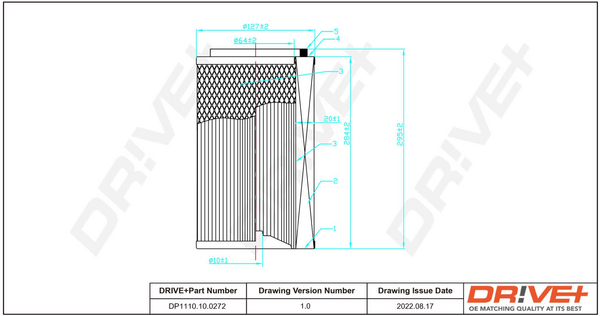 Air Filter - DP1110.10.0272 Dr!ve+