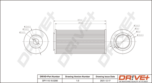 Luftfilter - DP1110.10.0280 Dr!ve+