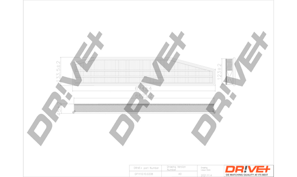 Filtro aria - DP1110.10.0338 Dr!ve+