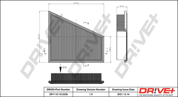 Air Filter - DP1110.10.0339 Dr!ve+