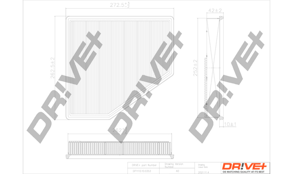Filtro aria - DP1110.10.0353 Dr!ve+