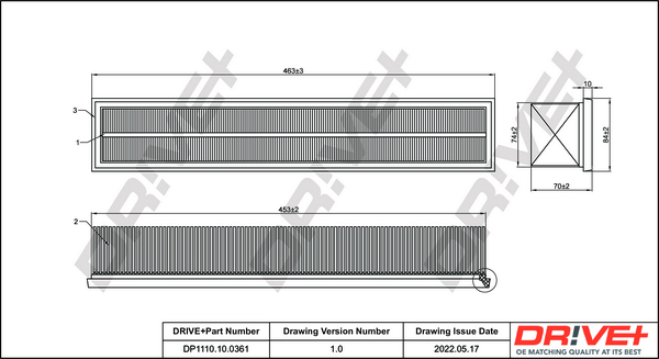 oro filtras - DP1110.10.0361 Dr!ve+