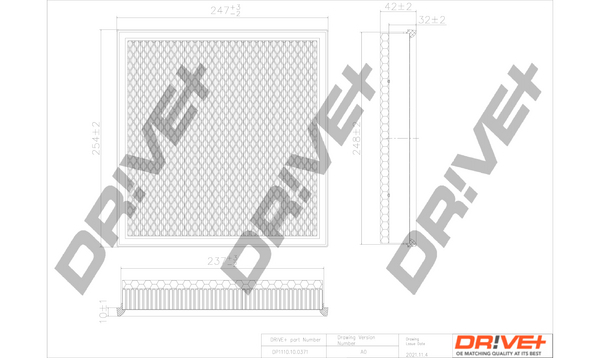 Air Filter - DP1110.10.0371 Dr!ve+