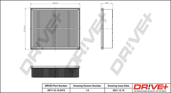 Air Filter - DP1110.10.0372 Dr!ve+