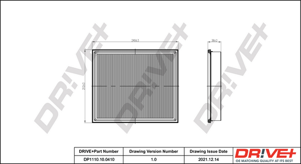 Air Filter - DP1110.10.0410 Dr!ve+