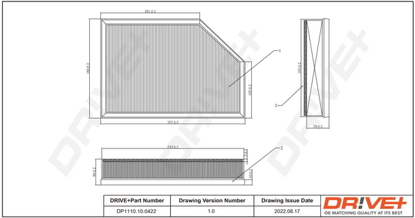 oro filtras - DP1110.10.0422 Dr!ve+