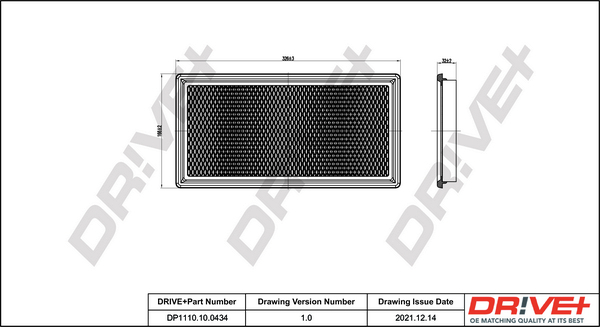 Luftfilter - DP1110.10.0434 Dr!ve+