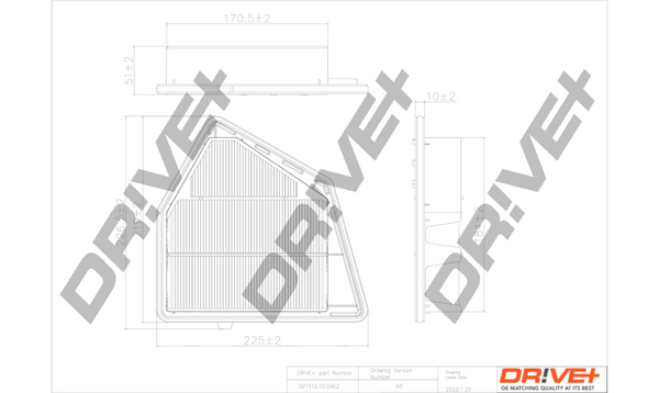 Air Filter - DP1110.10.0462 Dr!ve+
