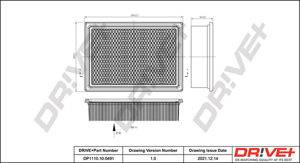 Air Filter - DP1110.10.0491 Dr!ve+