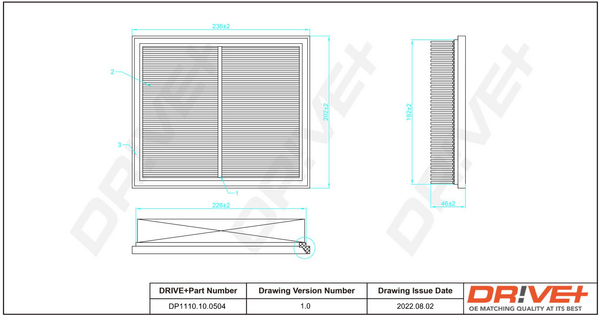 oro filtras - DP1110.10.0504 Dr!ve+