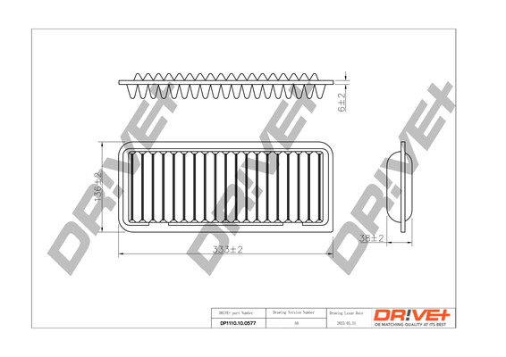 Air Filter - DP1110.10.0577 Dr!ve+
